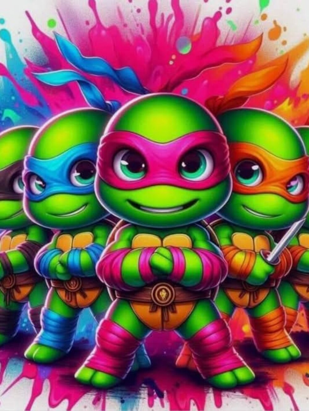 TMNT DIY 5D Full Round Drill Diamond Painting
